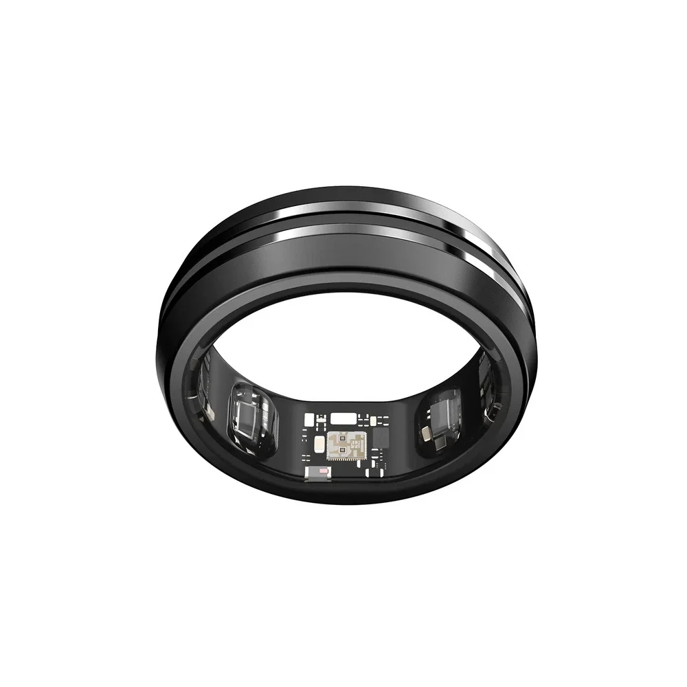 Renpho Lynx Smart Ring Size 8 Black Health Fitness Tracker w/ Charging Case NIB